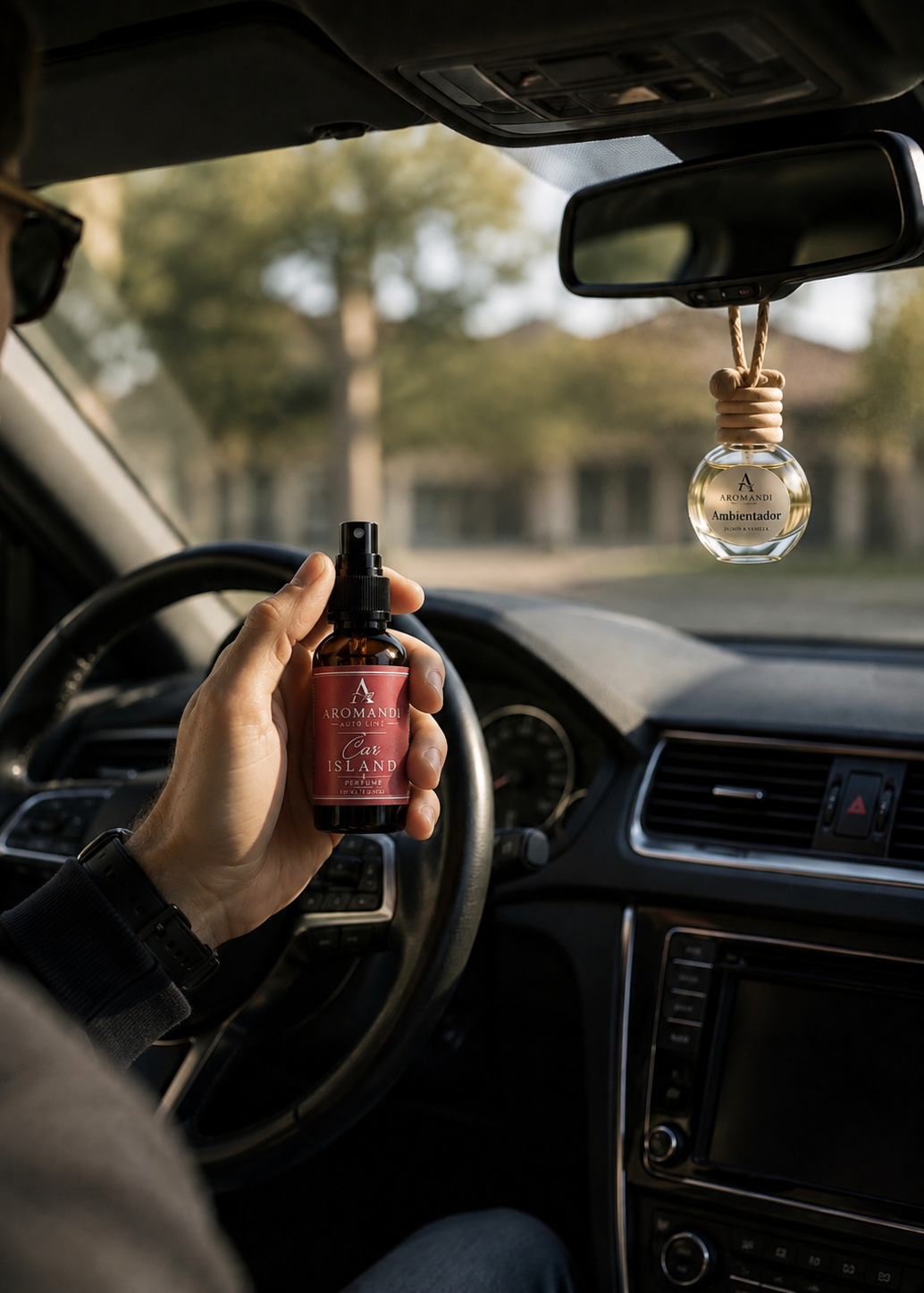 Pack Aroma Linea Auto Island Car . Spray 30 ml + Difusor