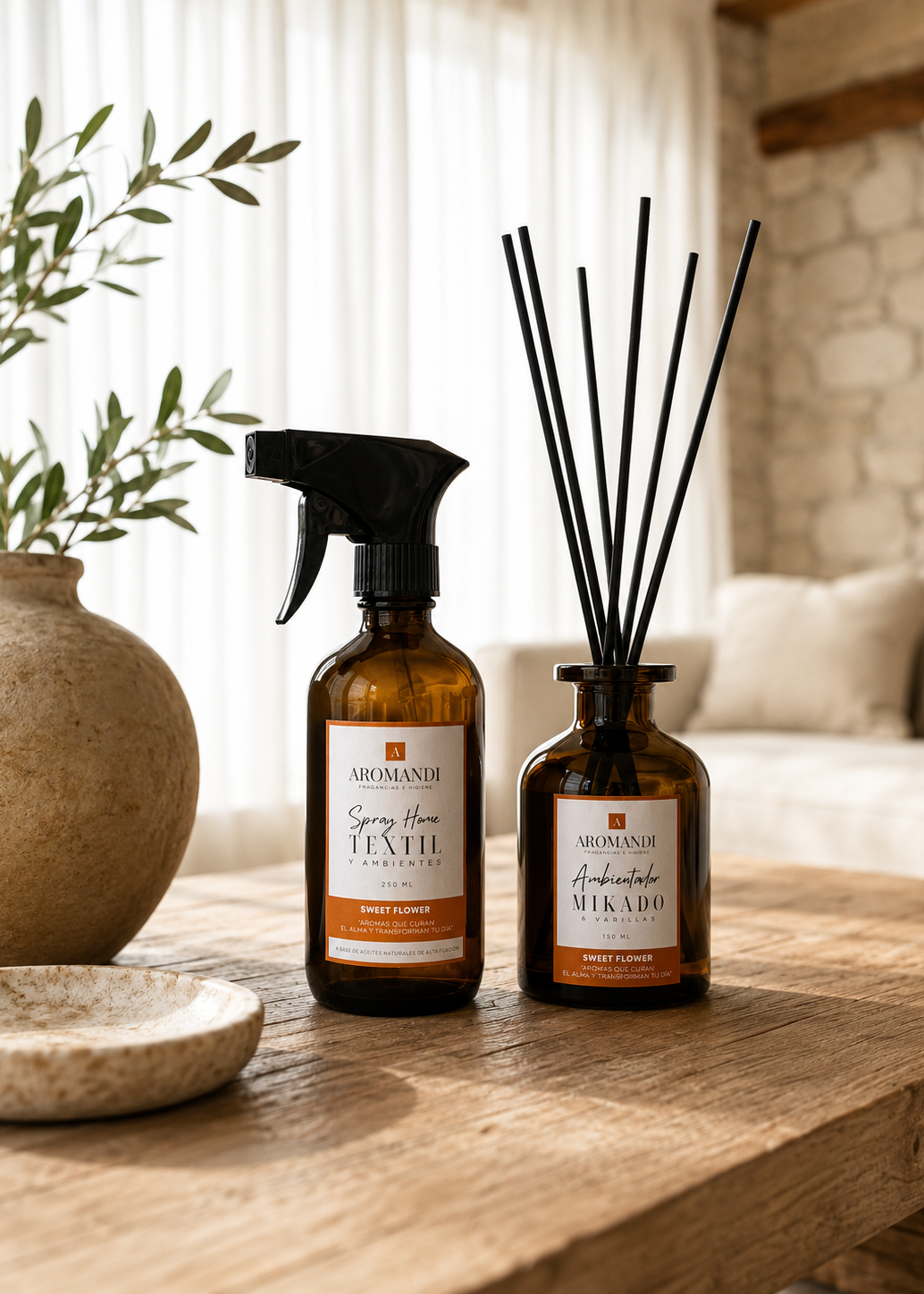 Pack Sweet Flower Home spray 250 ml + Mikado 200 ml