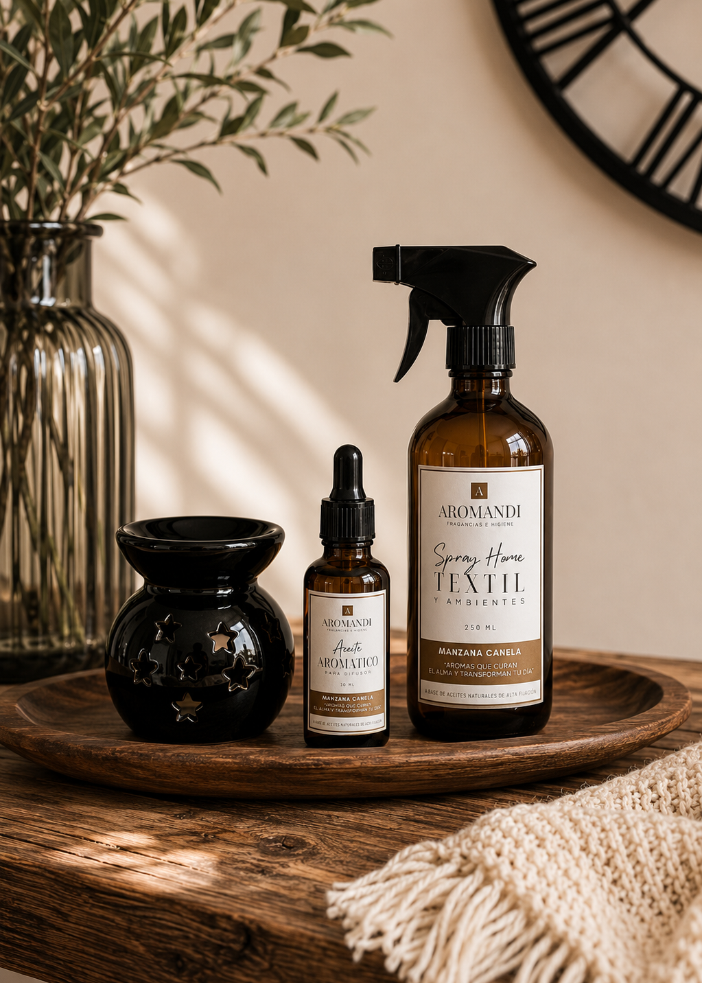 Pack AROMANDI Decoracion y Aroma - MANZANA CANELA