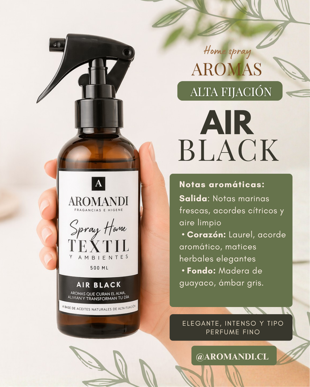 Escoge 6 aromas para muestra olfativa GRATIS