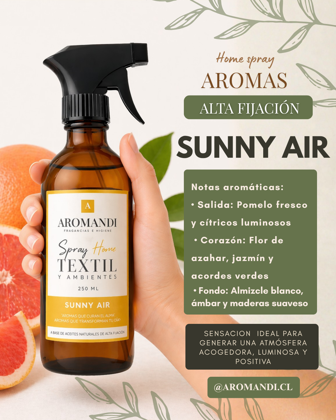 Escoge 6 aromas para muestra olfativa GRATIS
