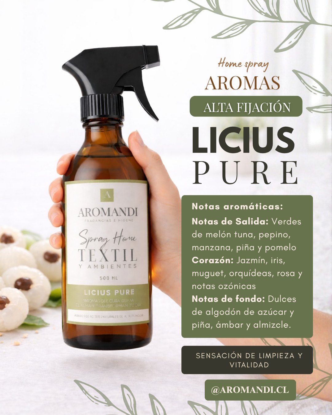 Escoge 6 aromas para muestra olfativa GRATIS