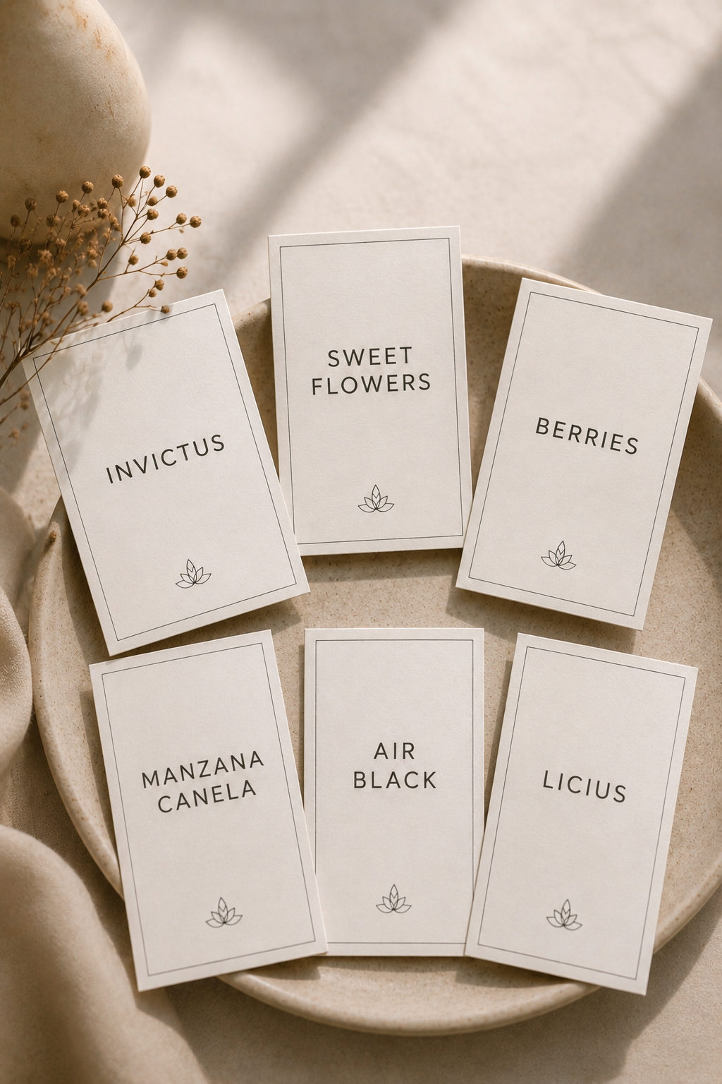 Escoge 6 aromas para muestra olfativa GRATIS